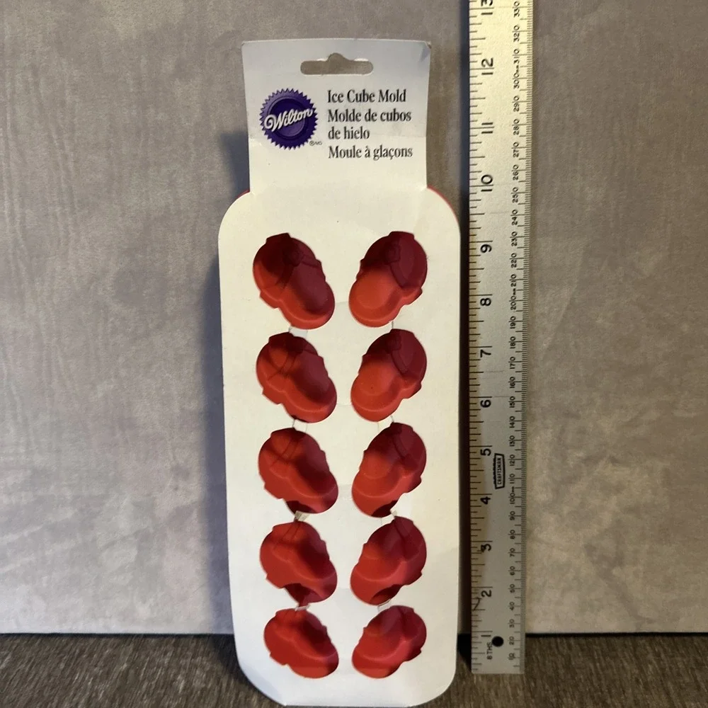 Wilton‎ Silicone Mold  Flip Flop Design 10 Cavity Ice Cube Mold